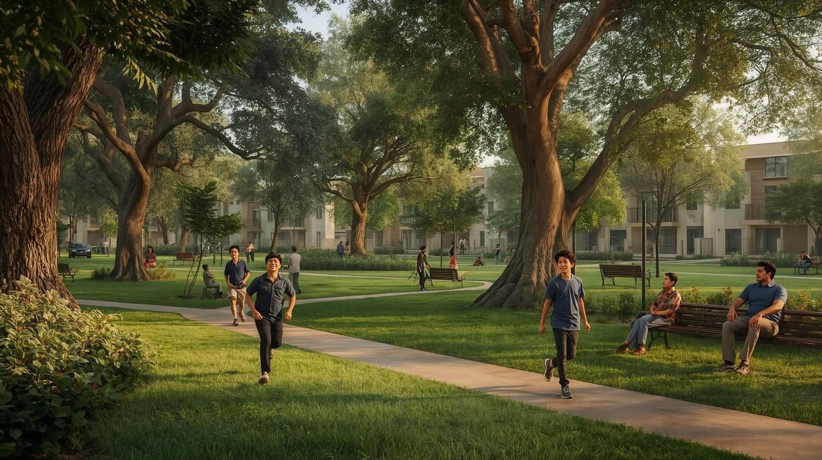 Sunlit Urbana Green City - photo 3