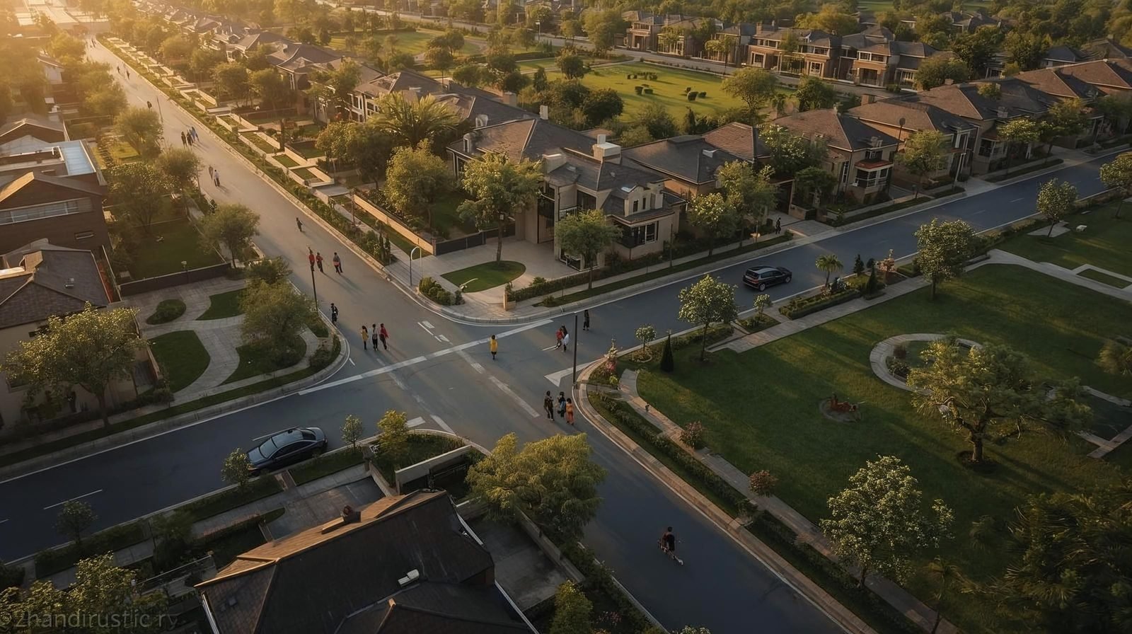 Sunlit Urbana Green City - photo