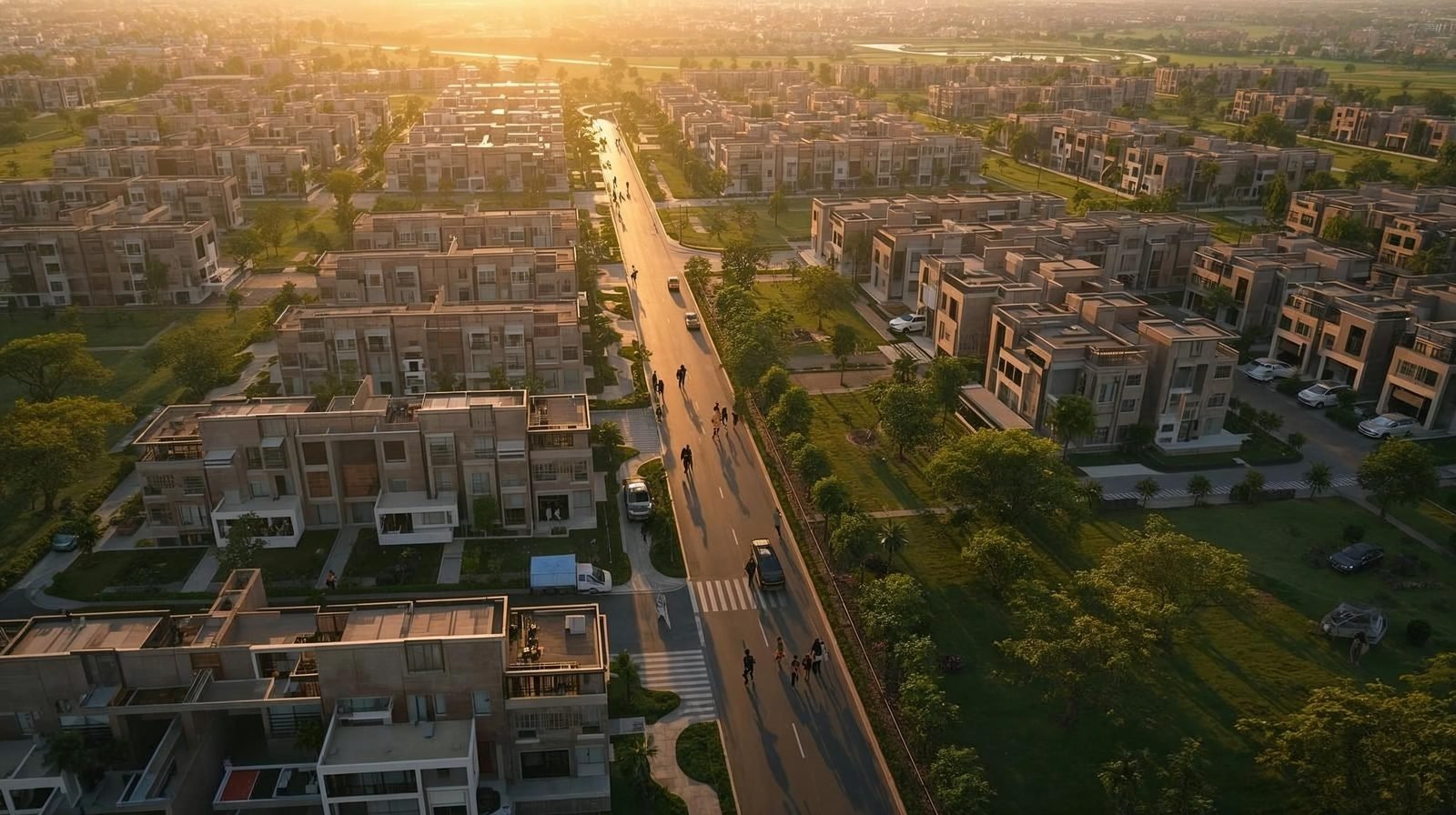Sunlit Urbana Green City - photo